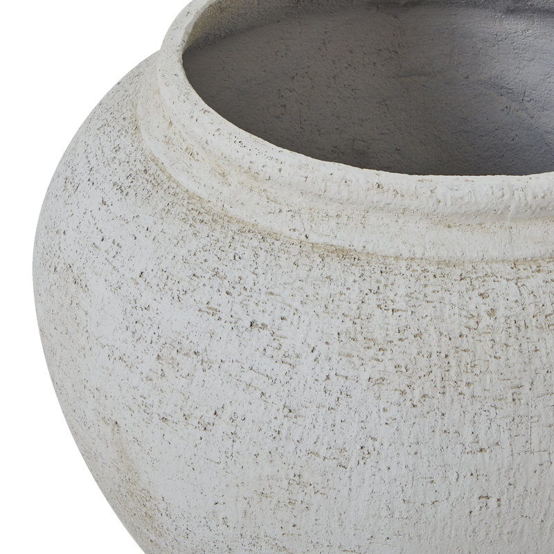 Alhakim Handmade Ceramic Pot Planter, White