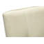 Chaise de salle à manger, hauteur 37 po, ensemble de 2, rembourrée, salle à manger, cuisine, tissu crème, bois massif gris, transitionnel