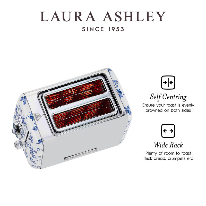 Grille-pain 2 tranches VQ Laura Ashley, Rose porcelaine