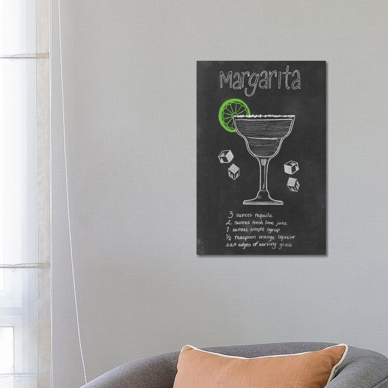 Chalkboard Cocktails Collection II by Grace Popp - Wrapped Canvas Painting, 66.04 cm H x 45.72 cm W x 3.175 cm D