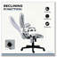 Microfiber Massage Desk Chair With Heat Function And Reclining Backrest-1969393305