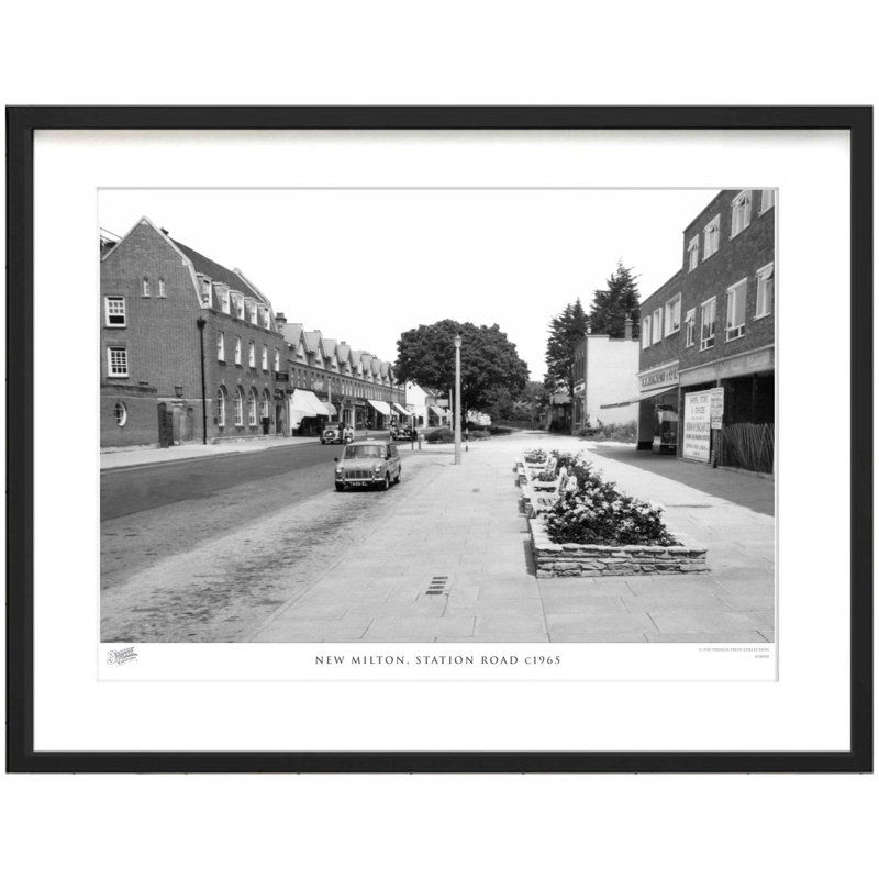 New Milton, Station Road C1965 by Francis Frith - Single Picture Frame Print, 28cm H x 36cm W x 2.3cm D