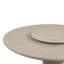 Ensemble de salle à manger rond en bois avec chaises 5 pièces Wigley, taupe