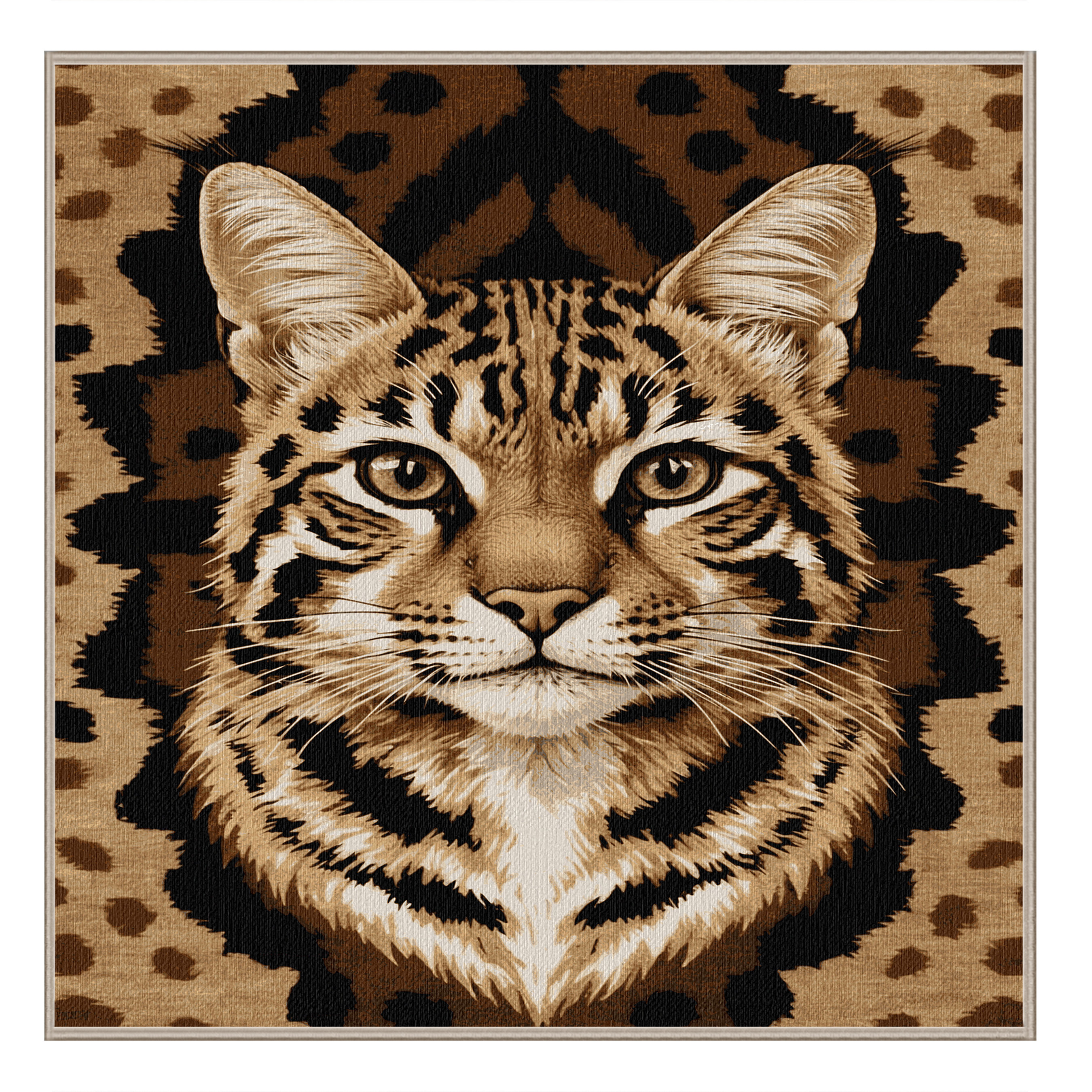 Bayou Breeze Washable Pixiebob Cats Area Rug | Wayfair