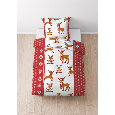 Castell Traumhaft schlafen - Castell-Markenbettwäsche Fe Cotton Geometric Duvet Cover with Pillow Shams