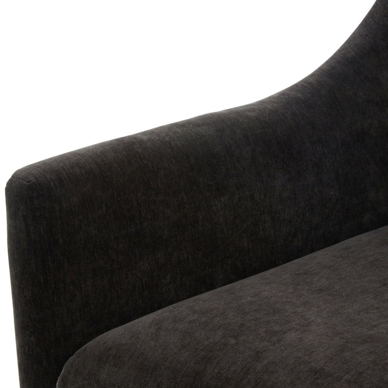 Fauteuil d'appoint pivotant à jupe - vison