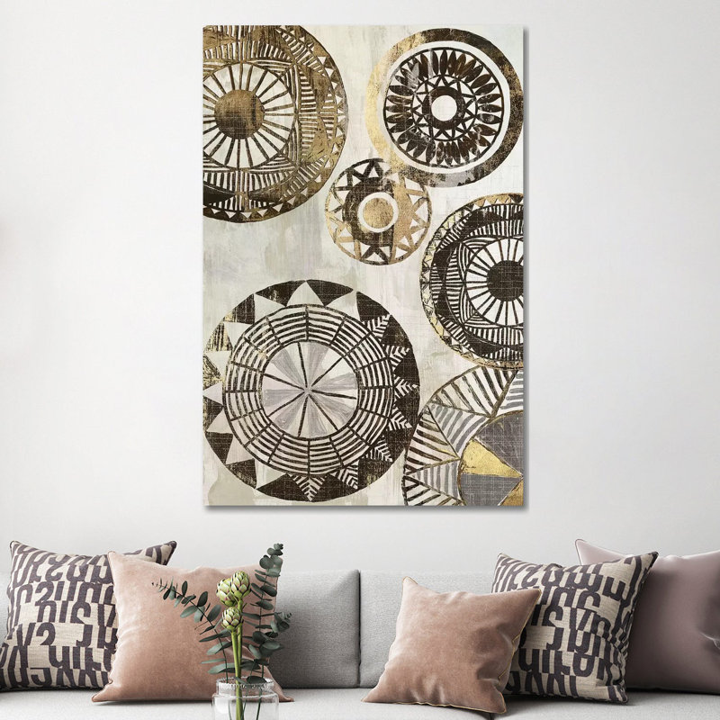 African Rings II by Tom Reeves - Wrapped Canvas Print, 152.5 cm H x 101.5 cm W