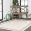 Tapis intérieur / extérieur crème / bleu Clarktown-69807784