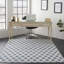 Tapis géométrique bleu / ivoire Horley-1855384481