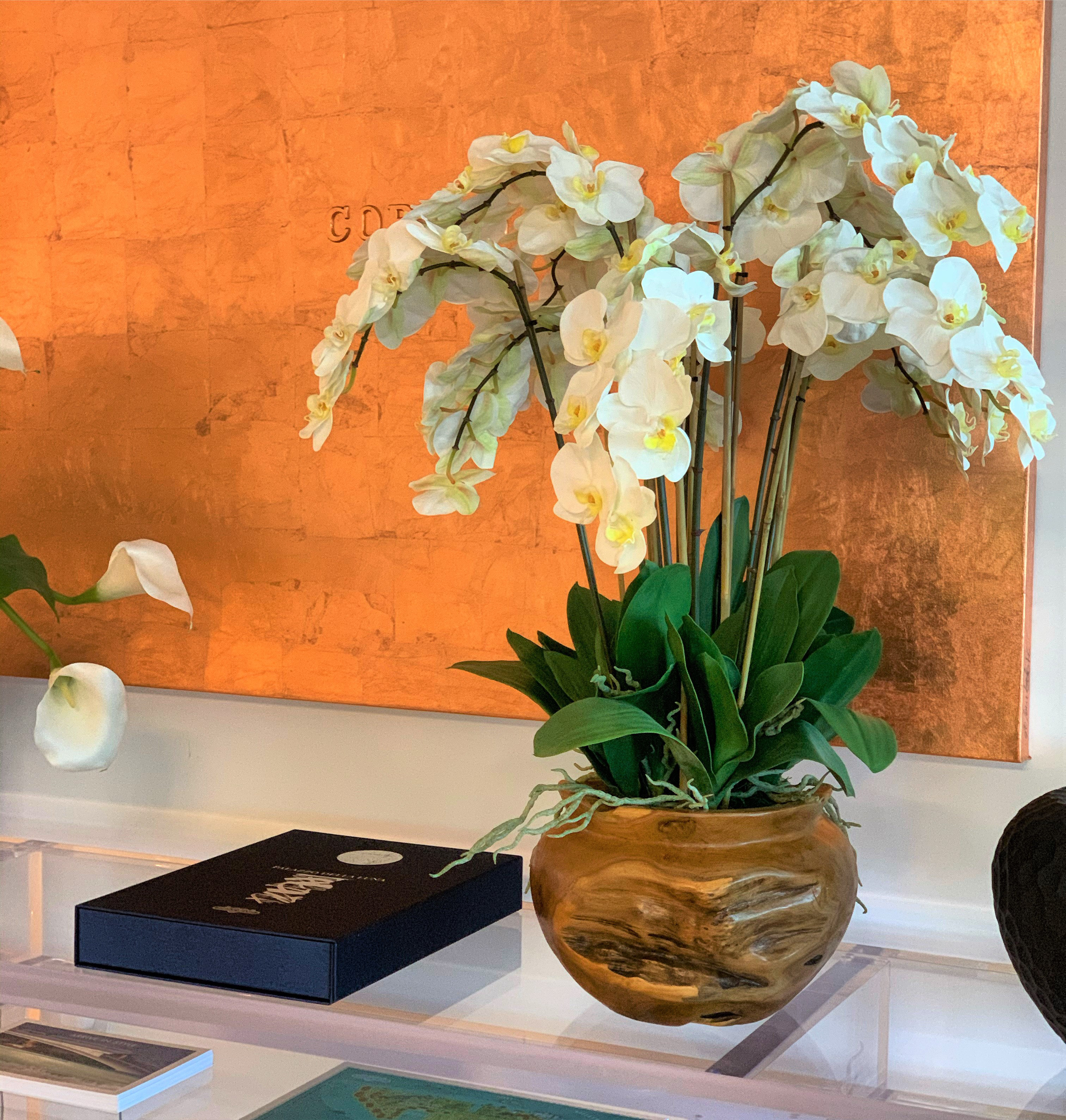 CFA Design Group Orchid Floral Arrangement in Planter | Wayfair