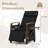 Patio Wicker Recliner Chair With Adjustable Backrest & Footrest Flip Side Table-1283297657