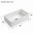 30 inch White Ceramic Farmhouse Kitchen Sink with Deep Apron Front and Undermount Installation