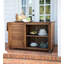Large Eucalyptus Wood Rolling Cart