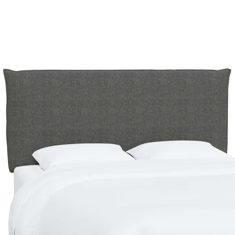 Halcyon Upholstered Headboard, Queen, Zuma Charcoal Textured Linen