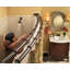 Tringle à rideau de douche réglable double courbée-94322038