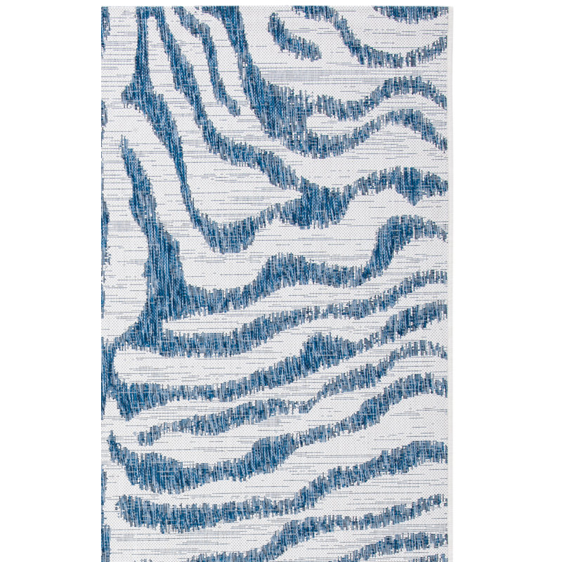 Tapis d'intérieur / extérieur à imprimé animal Aviyonna, Rectangle 4 pi x 5 pi 7 po