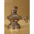 4" Brass Superfine Shivalinga Statue – Handcrafted Sacred Shiva Lingam with Nandi Base, Ornate Hindu Worship Décor