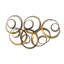 Décoration murale feuille d'or 38,5 x 22 x 4,2 po Seretha