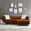 87.9Cm Wide Velvet Square Footstool Ottoman-144811649