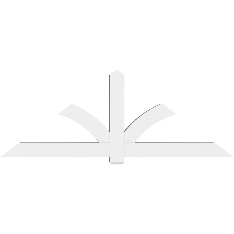 Support pour pignon en PVC Redmond, H 36 po x l 96 po (pas: 9/12), P 6 po x F 6 po