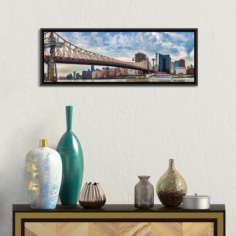 Reproduction de photo sur toile, H 12 po x l 36 po x P 1,5 po, Toile avec cadre noir
