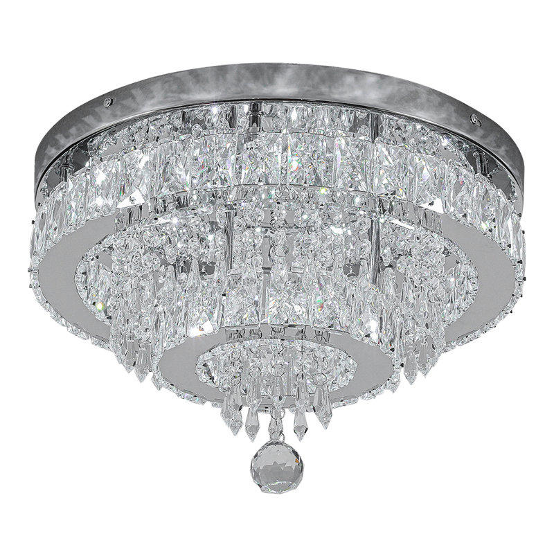 Crystal Semi Flush Mount