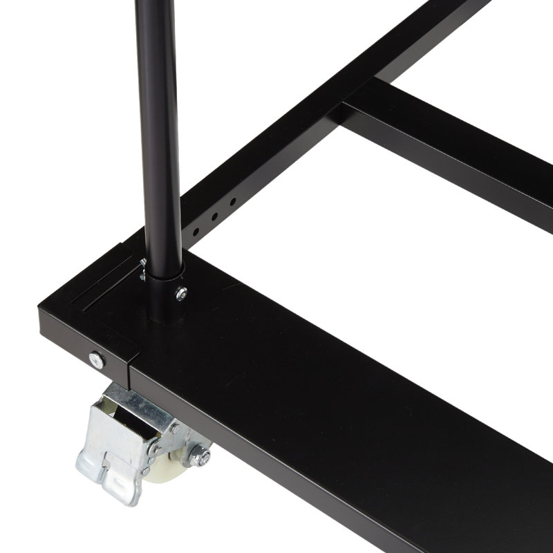 Chariot de table pliable, chariot à panneau de poids lourd en acier avec roulettes 1500 LBS, chariot de bureau pour chaise, garage, maison, bureau