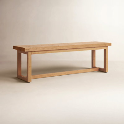 Banc en bois massif Cabo