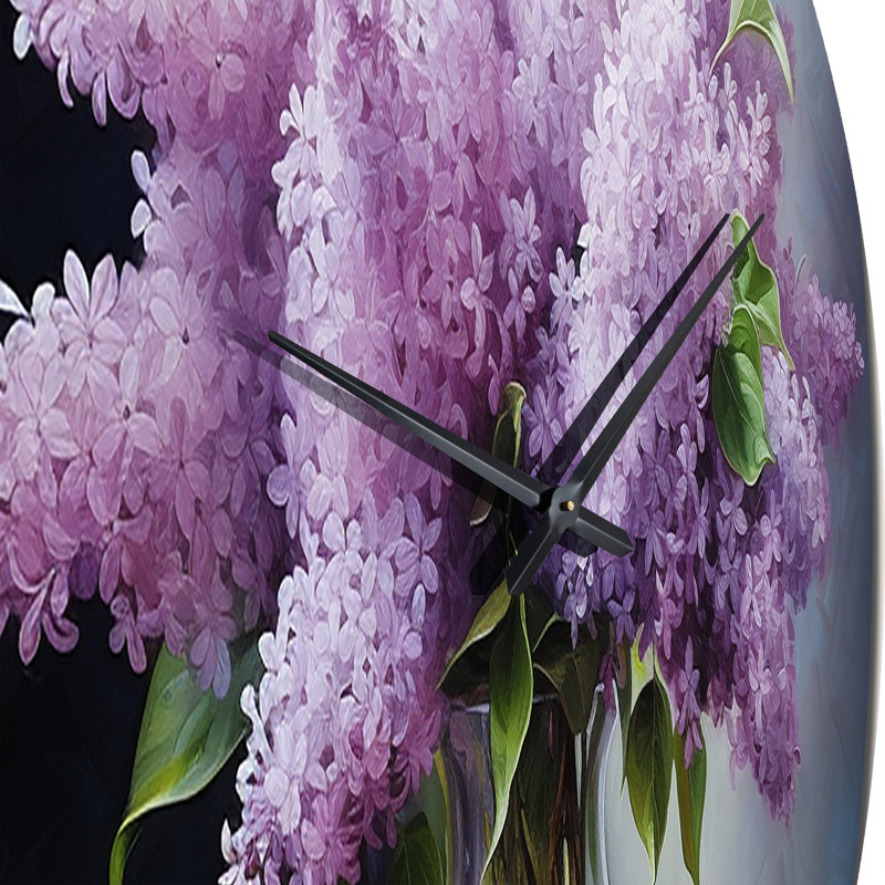 Chamia - Floral Wall Clock, Medium
