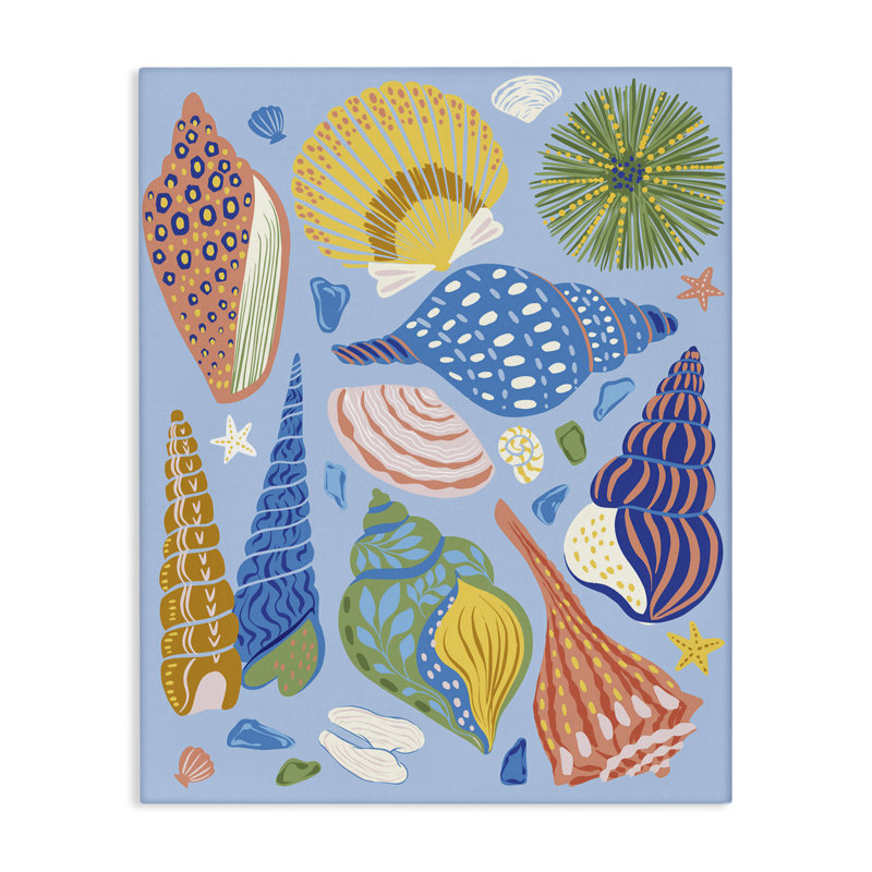 «Summer Fun Seashells» par Arrolynn Weiderhold, H 20 po x l 16 po