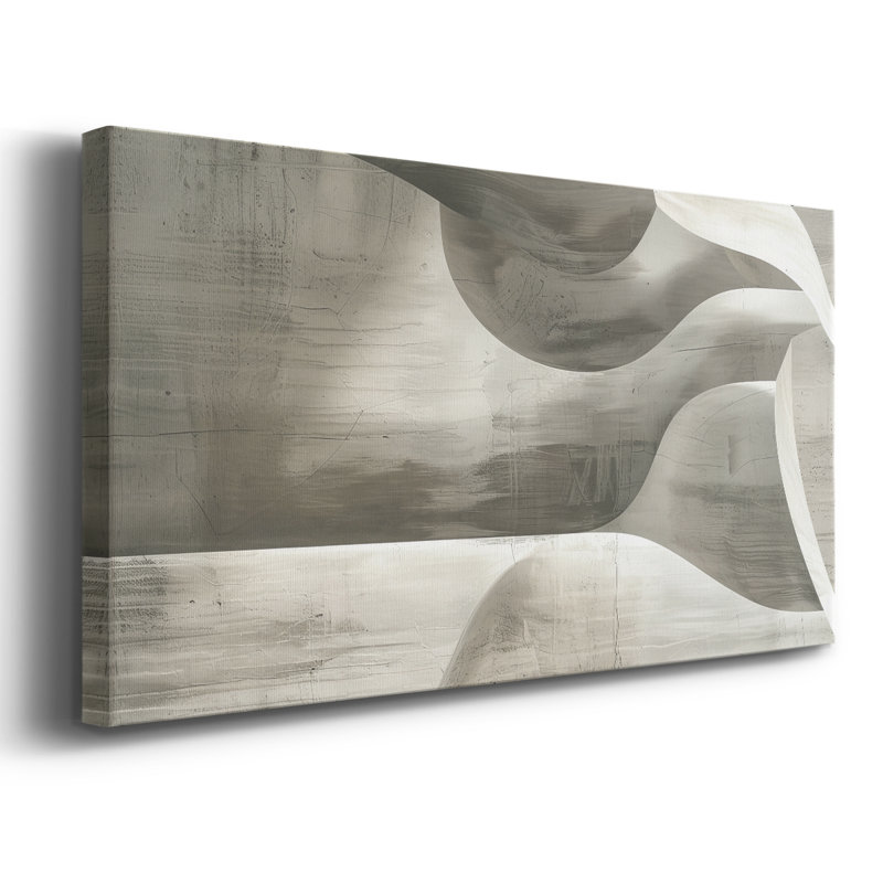 Abstrait, série 4, toile tendue # XC III, 16" H x 32" W