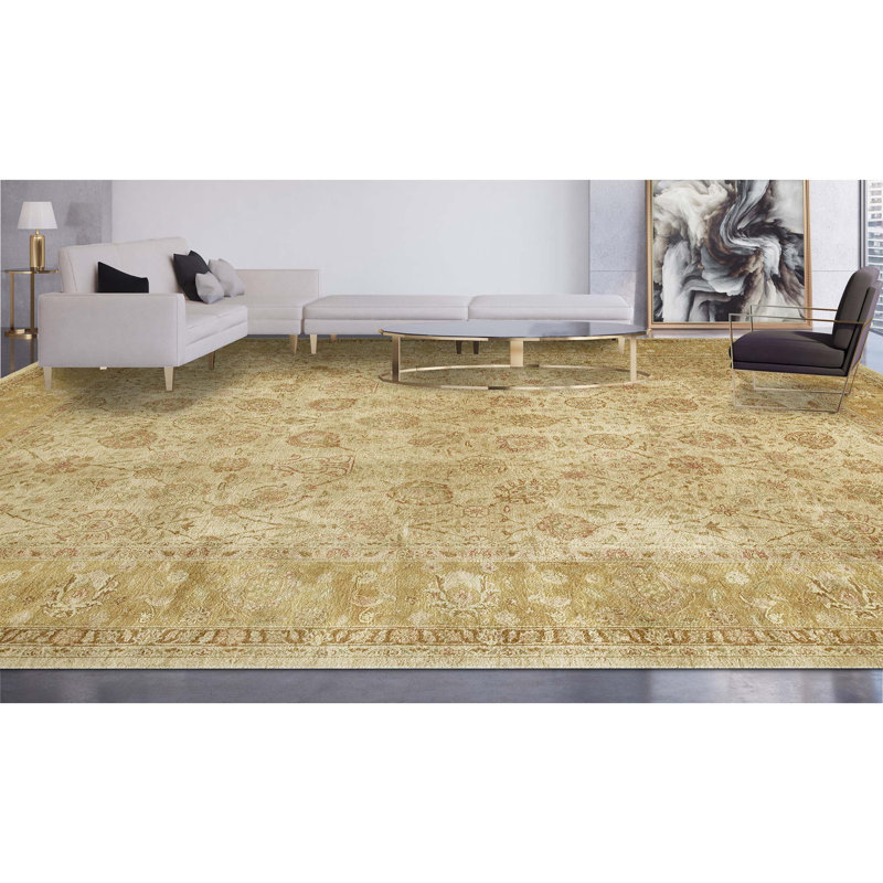 Wool Oriental Area Rug, Rectangle 12' x 24'