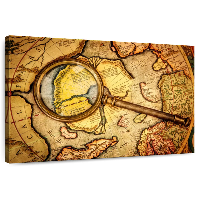 Carte rétro Aliaz, H 32 po x l 48 po