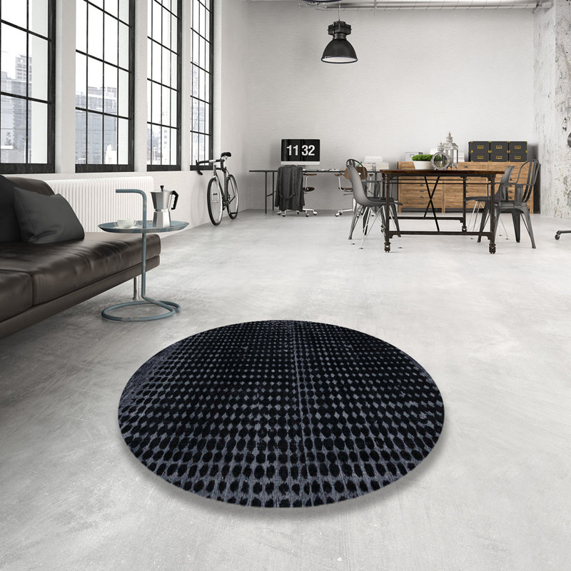 Verplanck Abstract Indoor Rug, Round 4'