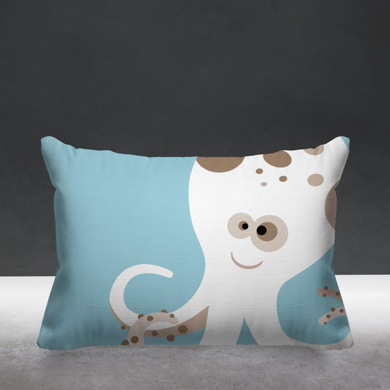 Coussin décoratif Octavious, Bleu pastel