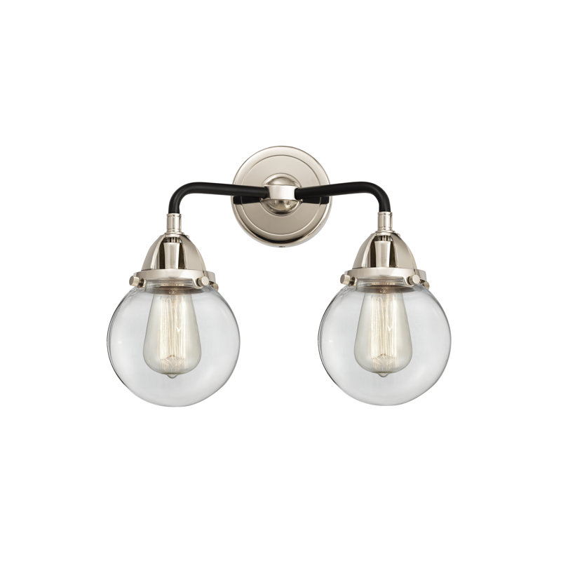 Shauna 2 - Light Vanity Light, LED, Clear, Black Polished Nickel