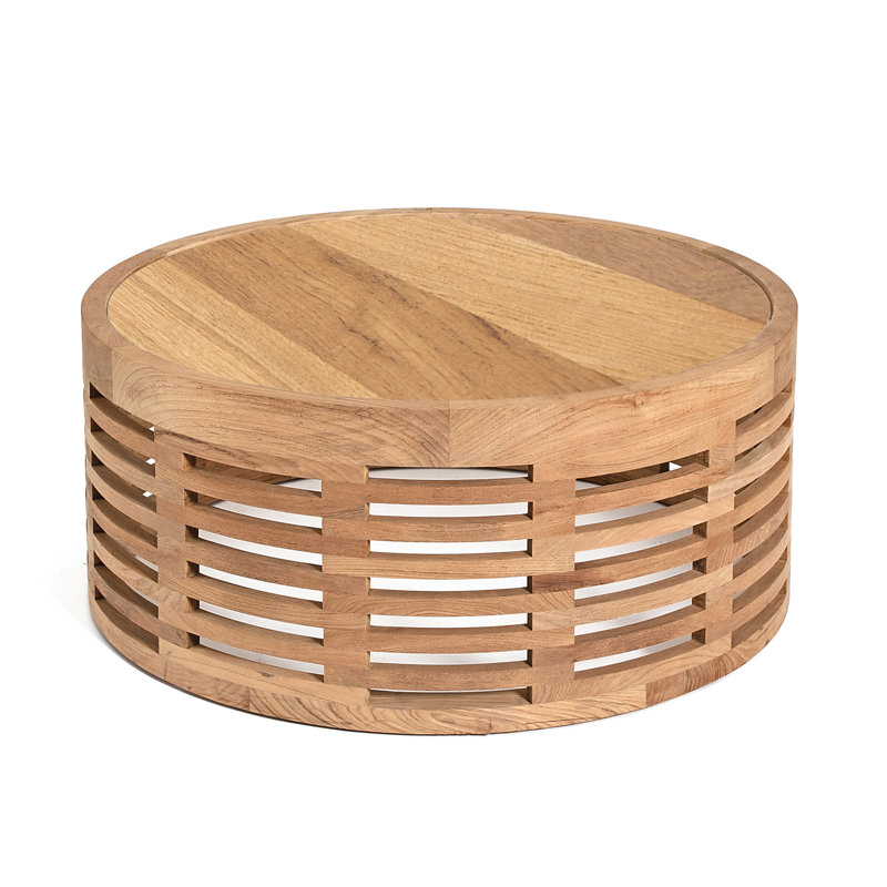 Hamilton Round Teak Outdoor Coffee Table , 36'' in. W 36'' in. D, Teak