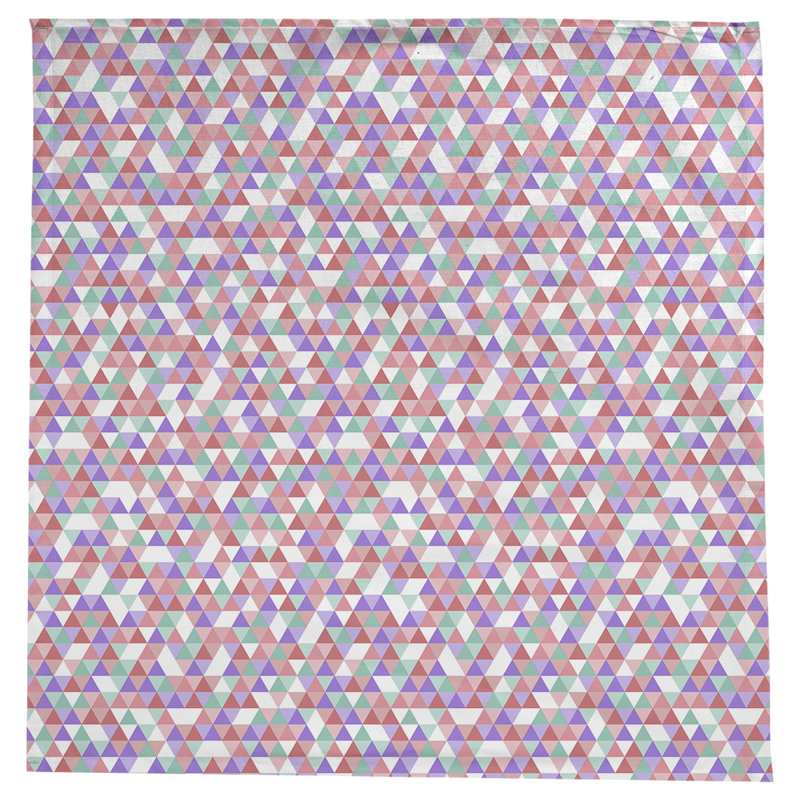 Avicia Triangle Pattern Tablecloth, Pink/Purple