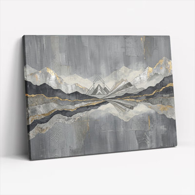 Mountain Reflection, reproduction d'art sur toile, ensemble de 1