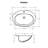 Ruvati 21 x 18 inch Drop In Topmount Bathroom Sink White Oval Porcelain Ceramic with Overflow
