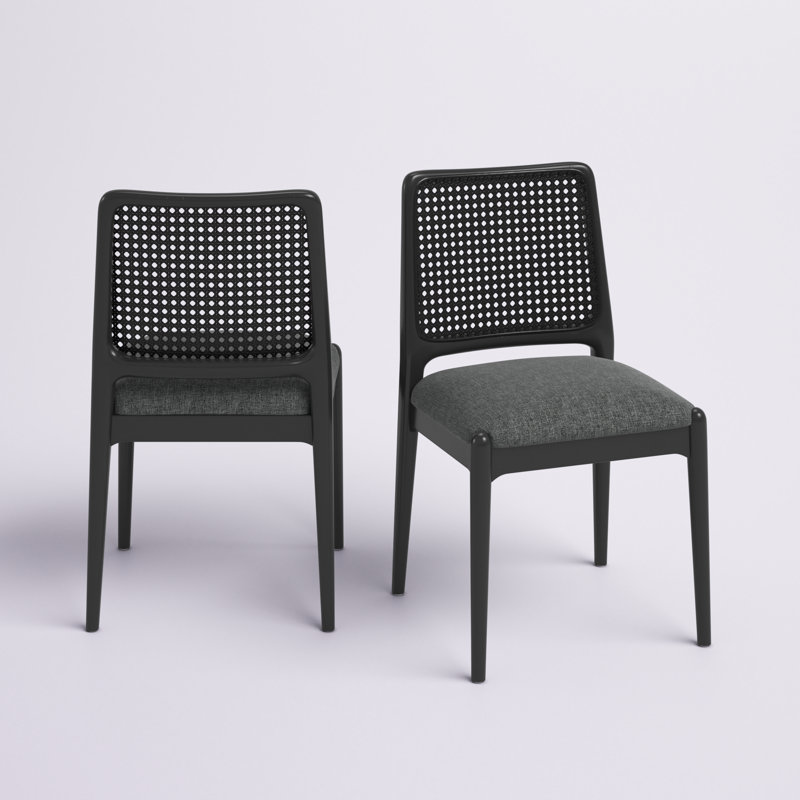 Chaise d'appoint Dinwiddie, Noir, Gris