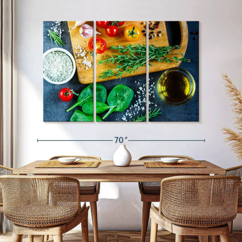 Yarlin Red And Green Vegetables, 20" H x 33" W