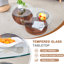 Table basse gigogne luxueuse 35,4 po avec 3 tablettes de rangement-400160477