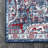 Blakeley Modern Persian Vintage Medallion Red/Navy Rug-232299347
