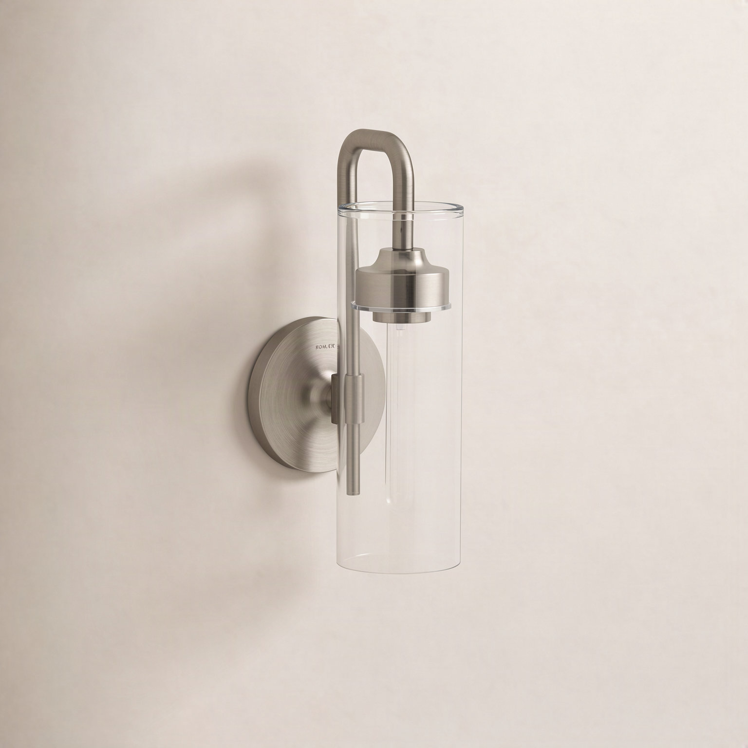 Purist Single Light Armed Sconce, Vibrant Brushed Bronze