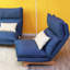 Chaise longue rembourrée avec repose-pieds et dossier réglable Franklin