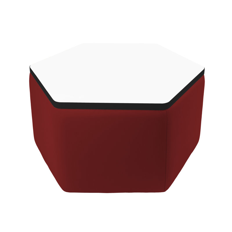 Table de repose-pieds hexagonale Pro Series, Rouge