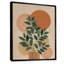 «Green and Orange Minimalisme Herb Elegance», reproduction d'art sur toile botanique verte-766759519-766759456-766759518