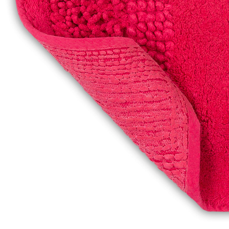 Tapis de bain lavable à la machine antidérapant Laverne, L 27 po x L 45 po, Fiesta fuschia