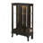 Curio Cabinet With Tempered Glass Doors, Lighted Display Cabinet With Mirrored Back Panel & Adjustable Shelves Perfect For Home Or Office (Light Bulb Included)- Black-525615692